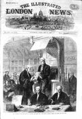 Original Old Antique Print 1866 Speaker House Commons John Evelyn Denison Oaths