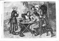 Original Old Antique Print 1866 Lucky Number Lottery Scene Lucas Fine Art 19th