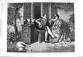 Original Old Antique Print 1866 Father Daughter House Dog Wynfield Fine Art