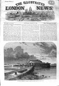 Original Old Antique Print 1866 Fenian Ireland Pigeon House Fort Dublin Bay