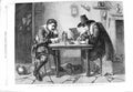 Old Antique Print 1866 Sergeants Love Letter Man Writing Lucas Fine Art 19th