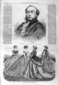Original Old Antique Print 1866 James William Mackey Mayor Dublin Paris Fashion