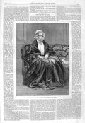 Original Old Antique Print 1866 Portrait Marie Emelie D'Orleans Ex-Queen French