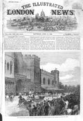 Original Old Antique Print 1866 Palace Yard Gladstone Reform Bill Fine Art 19th