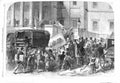 Original Old Antique Print 1866 Transport Art Pictures Royal Academy Paintings