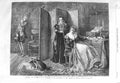 Original Old Antique Print 1866 Passion And Patience Romance Man Lady Barnes
