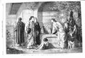 Original Old Antique Print 1866 Parents Christ Mary Joseph Armitage Fine Art