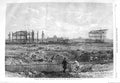 Old Antique Print 1866 Progress Paris Exhibition Building Champ De Mars 19th