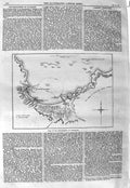 Original Old Antique Print 1866 Plan Bombardment Valparaiso War America 19th