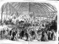 Old Antique Print 1866 Horticultural Botanic Exhibition South Kensington 19th