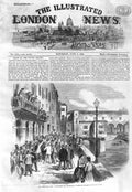 Original Old Antique Print 1866 Volunteer Siers Garibaldi Florence Italy War