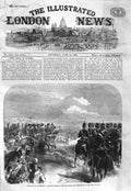 Old Antique Print 1866 Field-Day Aldershott Cavalry Horses Princess Wales 19th