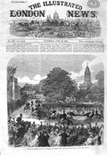 Old Antique Print 1866 Marriage Princess Mary Cambridge Prince Teck Kew 19th