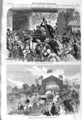 Original Old Antique Print 1866 Wedding Princess Mary Prince Teck Slipper Kew