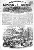 Original Old Antique Print 1866 War Provender Waggons Prussian Army Saxon Siers