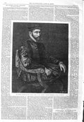 Original Old Antique Print 1866 Sir Thomas Gresham Portrait Antonio More 19th