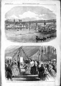 Old Antique Print 1866 Boats Tyne Newcastle Princess Wales Horton Kirby 19th