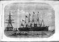Antique Old Print *3566 1866 Great Eastern Ship Sheerness Atlantic Telegraph