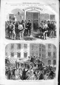 Original Old Antique Print 1866 Saxon Peasants Dresden Vienna Austrian Siers
