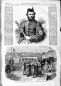 Old Antique Print 1866 Angus Cameron Inverness Rifles Elcho Shield Wales 19th