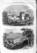 Old Antique Print 1866 Torre Malamberti Cremona General Marmora Kissingen 19th