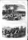 Original Old Antique Print 1866 War Austrian Siers Prussian Lake Garda Vienna
