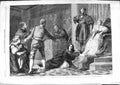 Original Old Antique Print 1866 Jew'S Daughter Accused Witchcraft Middle Ages