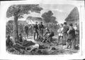 Original Old Antique Print 1866 War Crown Prince Prussia Battle Sadowa Wounded
