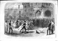 Original Old Antique Print 1866 Peasants Prince Prussia Duke Saxe-Coburg-Gotha