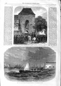 Original Old Antique Print 1866 Austrian Army Haimburg Italian Ship Affo 19th