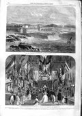 Original Old Antique Print 1866 Fish Laboratory Concarneau Cape Brittany France