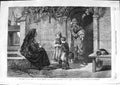Old Antique Print 1866 Story Cross Nun Children Walter Goodall Fine Art 19th