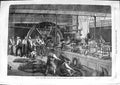 Old Antique Print *3574 1866 Making Steel Wires Atlantic Telegraph Cable