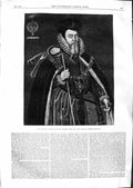 Original Old Antique Print 1866 Portrait Lord Burleigh Mark Garrard Fine Art