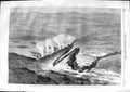 Original Old Antique Print 1866 Victoria Falls River Zambesi South Africa F 19th