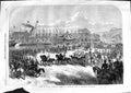 Original Old Antique Print 1866 Princess Dagmar Denmark Peterhoff Petersburg