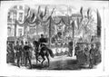 Antique Old Print *3582 1866 Proclaiming Annexation Nassau Wiesbaden Siers