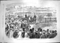 Antique Old Print *3585 1866 Emperor Napoleon Imperial Guard Bois De Boulogne