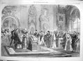 Antique Old Print 1866 Marriage Duke Alexander Princess Dagmar Petersburg 19th