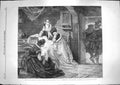 Original Old Antique Print 1866 Scene Meeting King James Anne Denmark Folingsby