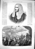 Old Antique Print 1866 John Rolt Chichester Ship Karslake Colliery Mining 19th