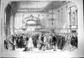 Old Antique Print 1867 Fancy Dress Ball Merchant Venturer'S Hall Bristol 19th