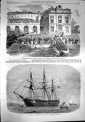 Old Antique Print 1867 Dublin Life-Boat Dublin Chichester Training Ship 19th