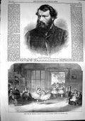 Old Antique Print 1867 Alexander Smith Haymarket Theatre Burlesque Play 19th