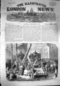 Antique Old Print *3595 1867 Paris International Exhibition Locomotive Crane