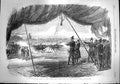 Original Old Antique Print 1867 Review Egyptian Troops Cairo Ismail Pacha Paget