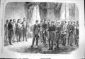 Original Old Antique Print 1867 Investiture Viceroy Egypt Order Bath Cairo 19th