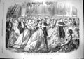 Original Old Antique Print 1867 Ball Prefect Seine Hotel De Ville Paris France