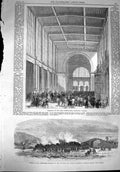 Original Old Antique Print 1867 Paris Exhibition Gunpowder Railway Penrith 19th