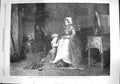 Old Antique Print 1867 Bed-Time Mother Little Girl Praying Dudley Gallery 19th